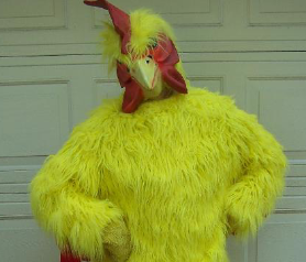 chicken man costume singing telegram flower delivery balloon delivery nashville bowling green middle tn southern ky